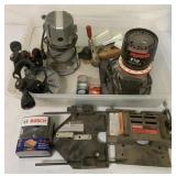 Craftsman Routers + various brand, bits, guides,