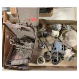 lot of drill bits and hole saws