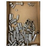 Stanley metric & SAE 1/4" and 3/8" drive sockets