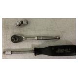 Snap-On T936 1/4" ratchet, 1/4" MVU8 swivel