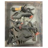 tote of clamps