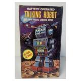 Kingsway battery op Talking Robot in box