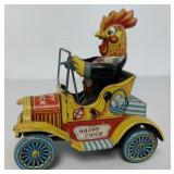 Yonezawa Happy Chick tin friction car