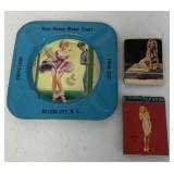 pinup ashtray and matchbook covers