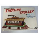K.K. Masutoku Battery op. Tinkling Trolley in box