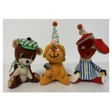 3 Dakin Dream Pets; Busby Bear, Party Boy and