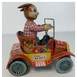 Yonezawa Happy Bunny tin friction car