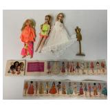 2 Dawn and 1 Rock Flowers clothed dolls