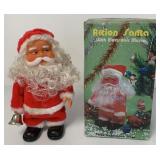 Musical battery op Action Santa w/box