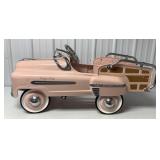 Pretty in Pink Woody Station Wagon Pedal Car