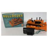 Marx battery op RC Bulldozer w/ Codeg box
