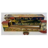 Marx Busy Miners tin wind-up in box