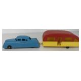 Kahn Toy House Trailer & Key w/box + furniture