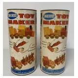 2 Tinkertoy No. 444 Toy Maker sets