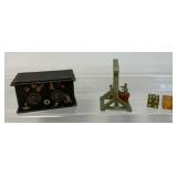 small box, mini swing and dice