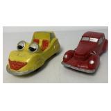 2 Garrett Toys hard rubber cars