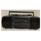 Magnavox AM-FM Dual Cassette Radio w/Turbo