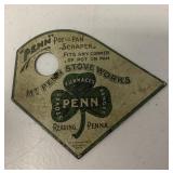 Mt. Penn Stove Works advertising pot scraper