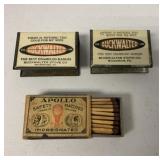 2 Buckwalter match box covers and Apollo Safety
