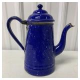 Blue Enamel 8" Tea Pot
