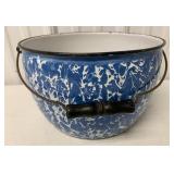 Blue Enamel 12" Kettle w/Handle