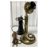 Brass Western Electric Candlestick Phone