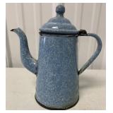 Blue Enamel 8" Tea Pot