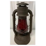 Dietz No. 2 Blizzard Lantern w/Red Globe