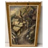 J. Foust framed oil on canvas