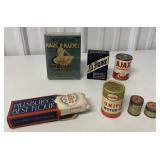 cleaners, first aid tins, mini flor bag and Humble