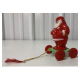 plastic Santa on wheels