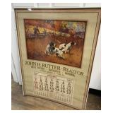 John H. Rutter Realtor York, PA 1940 calendar
