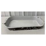 Brown Enamel 8" X 14" Baking Pan