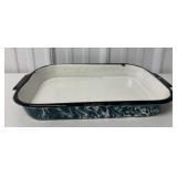 Green Enamel 10" X 15" Baking Pan