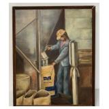 oil painting of Mundis Mills by Jean Fix