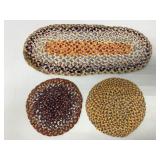 (3) Small Hooked Mats