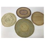 (4) Small Hooked Mats