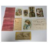 lot of York, PA trade cards and ephemera