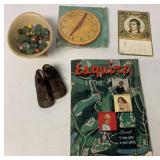 1949 Esquire, marbles, child
