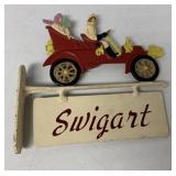 painted bronze Swigart name plate