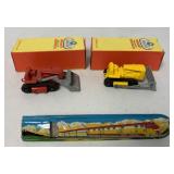 2 Fun Ho Midget Scale Models and a tin whistle