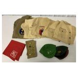 Scouting shirts, bandana, sash +2 short brim hats