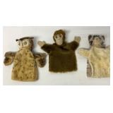 (3) Vintage Hand Puppets