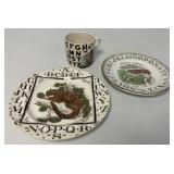alphabet plates and cup