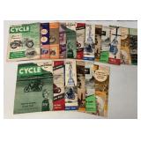 (18) 1954 Cycle Magazines  Jan-Dec. plus