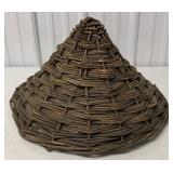 woven conical basket