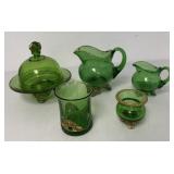 5pc. York Fair Colorado glass 1907-1917