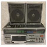 Yorx AM-FM Cassette Radio w/Digital Alarm Clock
