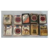 9 cigarette packs, 5  in holders