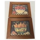 pair of Diane Ulmer Pedersen framed prints